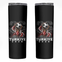 Turkish Soccer Skinny Tumbler Turkey Football Fan Vintage Turkish Pride