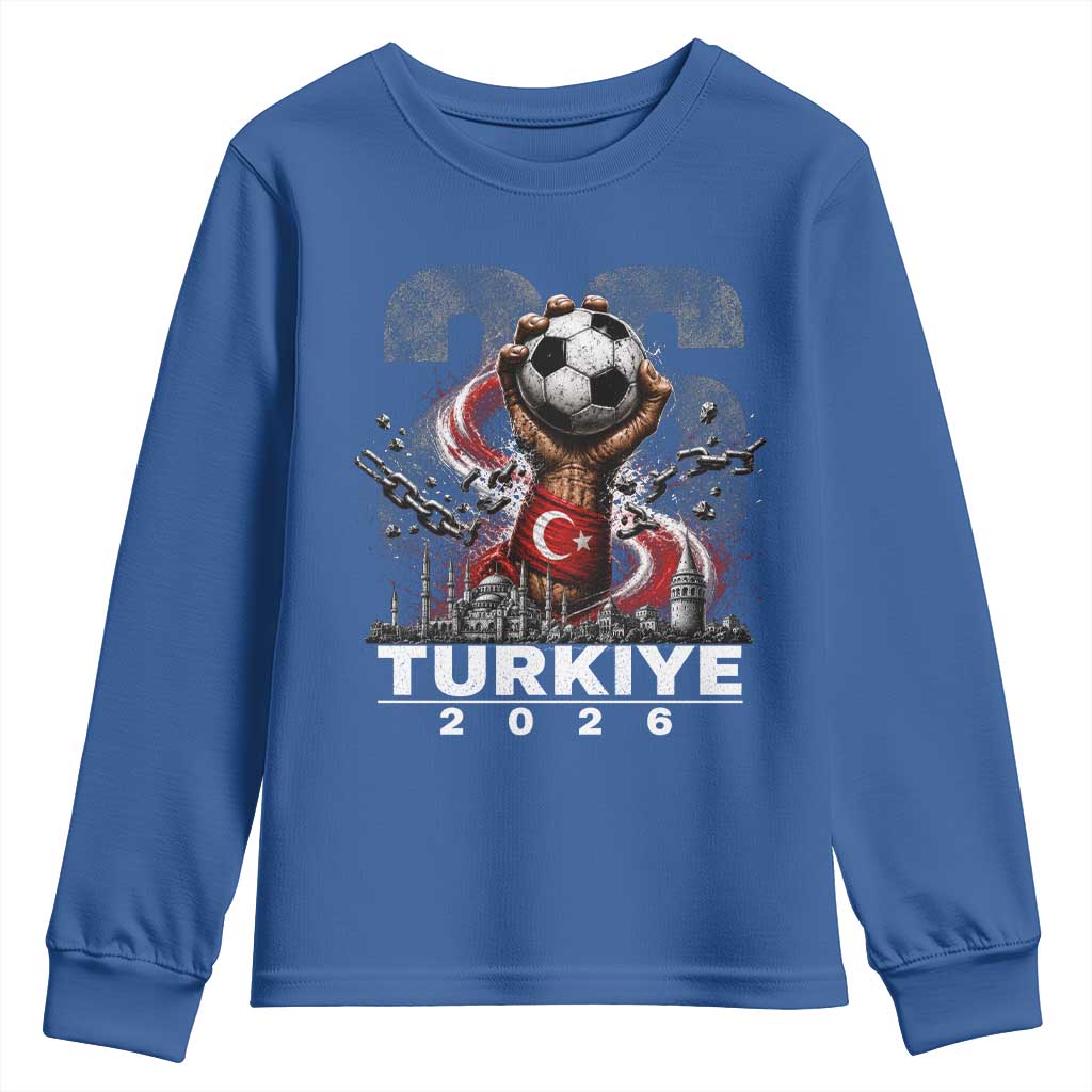 Turkish Soccer Youth Sweatshirt Turkey Football Fan Vintage Turkish Pride