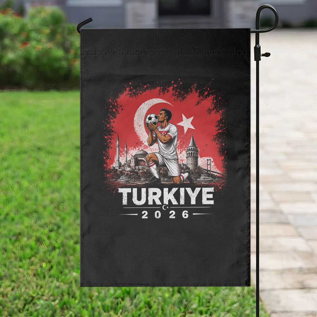 Turkish Soccer 2026 Garden Flag Turkey Football Fan Vintage Turkish Pride