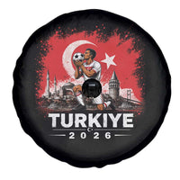 Turkish Soccer 2026 Spare Tire Cover Turkey Football Fan Vintage Turkish Pride