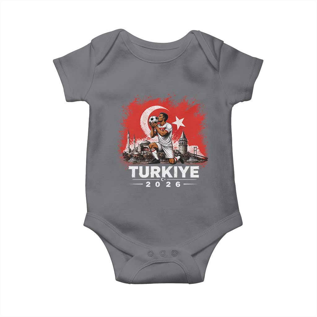 Turkish Soccer 2026 Baby Onesie Turkey Football Fan Vintage Turkish Pride
