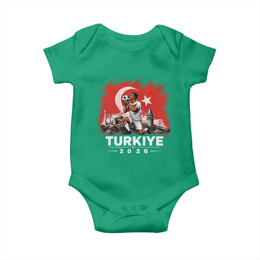 Turkish Soccer 2026 Baby Onesie Turkey Football Fan Vintage Turkish Pride