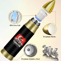 Turkish Soccer 2026 Bullet Tumbler Turkey Football Fan Vintage Turkish Pride