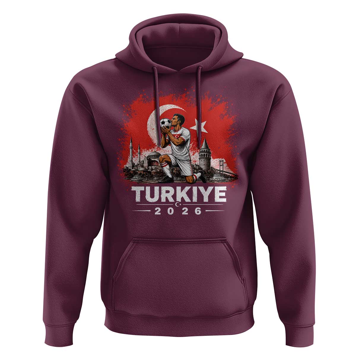 Turkish Soccer 2026 Hoodie Turkey Football Fan Vintage Turkish Pride