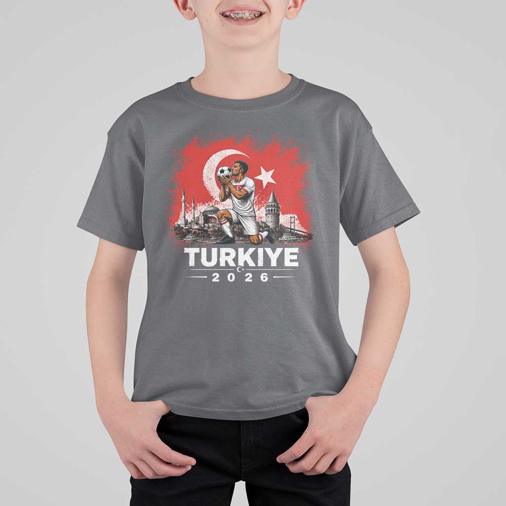Turkish Soccer 2026 T Shirt For Kid Turkey Football Fan Vintage Turkish Pride