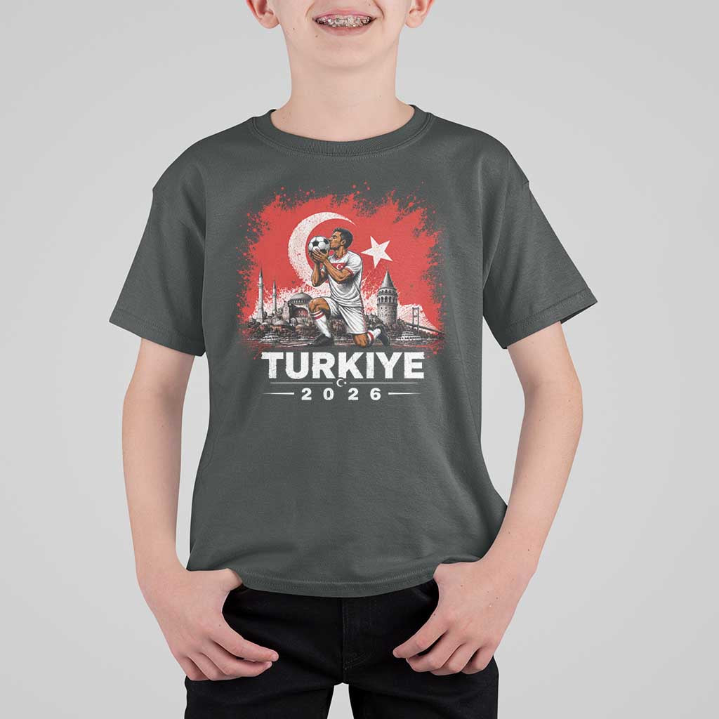 Turkish Soccer 2026 T Shirt For Kid Turkey Football Fan Vintage Turkish Pride