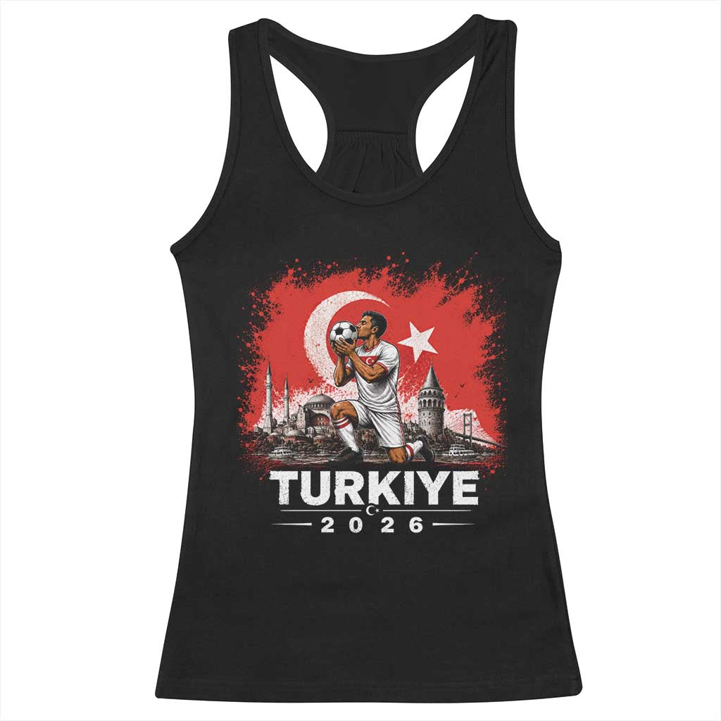 Turkish Soccer 2026 Racerback Tank Top Turkey Football Fan Vintage Turkish Pride