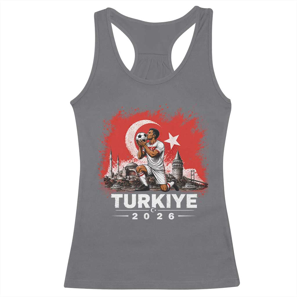 Turkish Soccer 2026 Racerback Tank Top Turkey Football Fan Vintage Turkish Pride