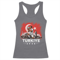 Turkish Soccer 2026 Racerback Tank Top Turkey Football Fan Vintage Turkish Pride