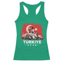 Turkish Soccer 2026 Racerback Tank Top Turkey Football Fan Vintage Turkish Pride
