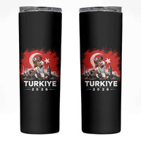 Turkish Soccer 2026 Skinny Tumbler Turkey Football Fan Vintage Turkish Pride