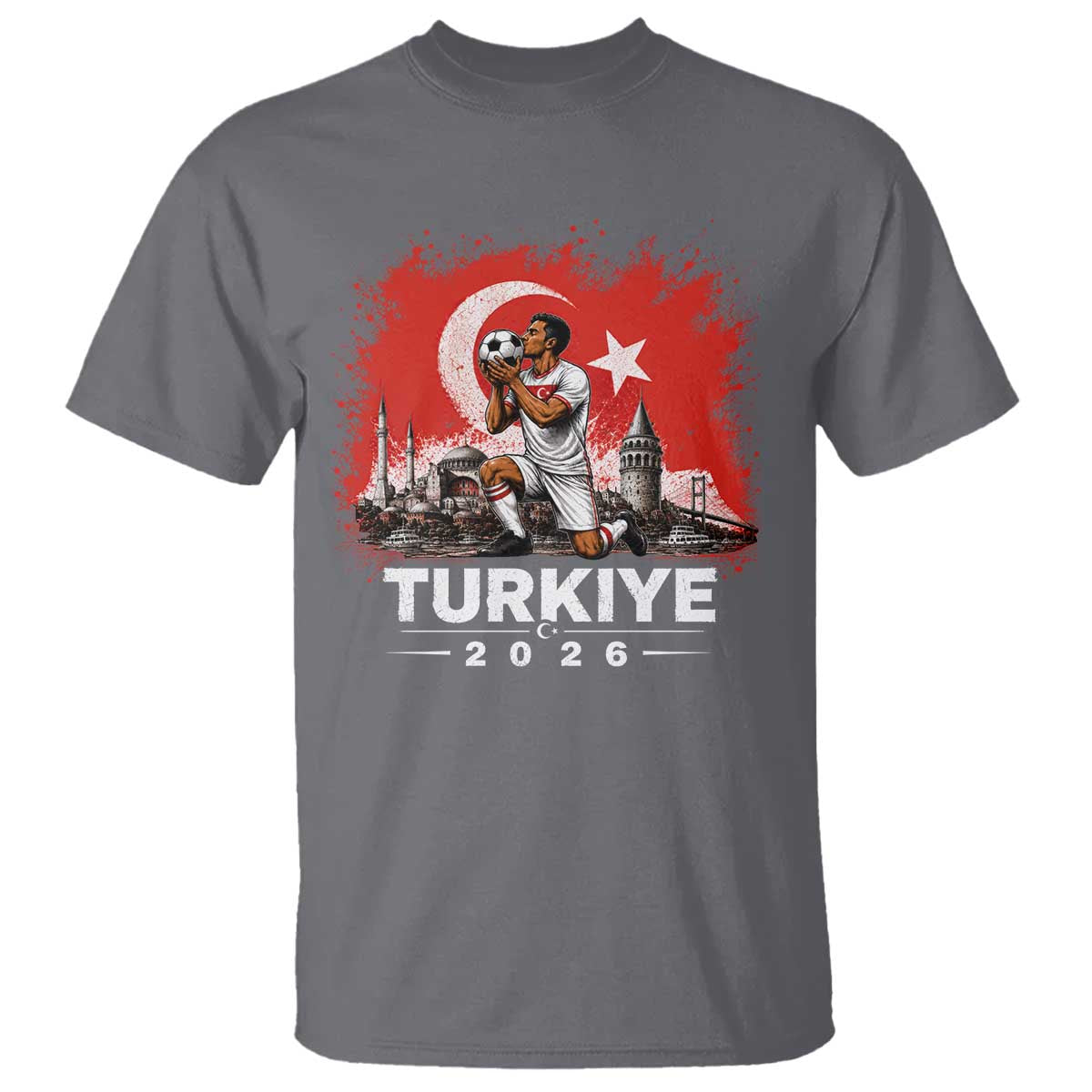 Turkish Soccer 2026 T Shirt Turkey Football Fan Vintage Turkish Pride