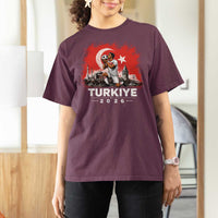 Turkish Soccer 2026 T Shirt For Women Turkey Football Fan Vintage Turkish Pride