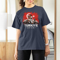 Turkish Soccer 2026 T Shirt For Women Turkey Football Fan Vintage Turkish Pride