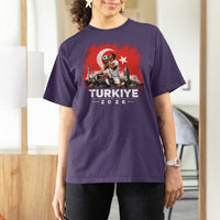 Turkish Soccer 2026 T Shirt For Women Turkey Football Fan Vintage Turkish Pride