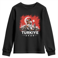Turkish Soccer 2026 Youth Sweatshirt Turkey Football Fan Vintage Turkish Pride