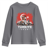 Turkish Soccer 2026 Youth Sweatshirt Turkey Football Fan Vintage Turkish Pride