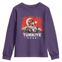 Turkish Soccer 2026 Youth Sweatshirt Turkey Football Fan Vintage Turkish Pride