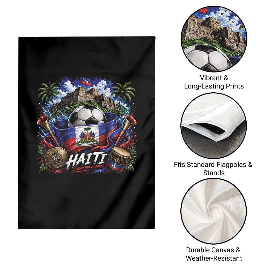 Haiti Soccer 2026 Garden Flag Haitian Flag Caribbean Football Fan