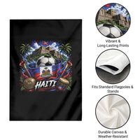 Haiti Soccer 2026 Garden Flag Haitian Flag Caribbean Football Fan