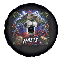Haiti Soccer 2026 Spare Tire Cover Haitian Flag Caribbean Football Fan