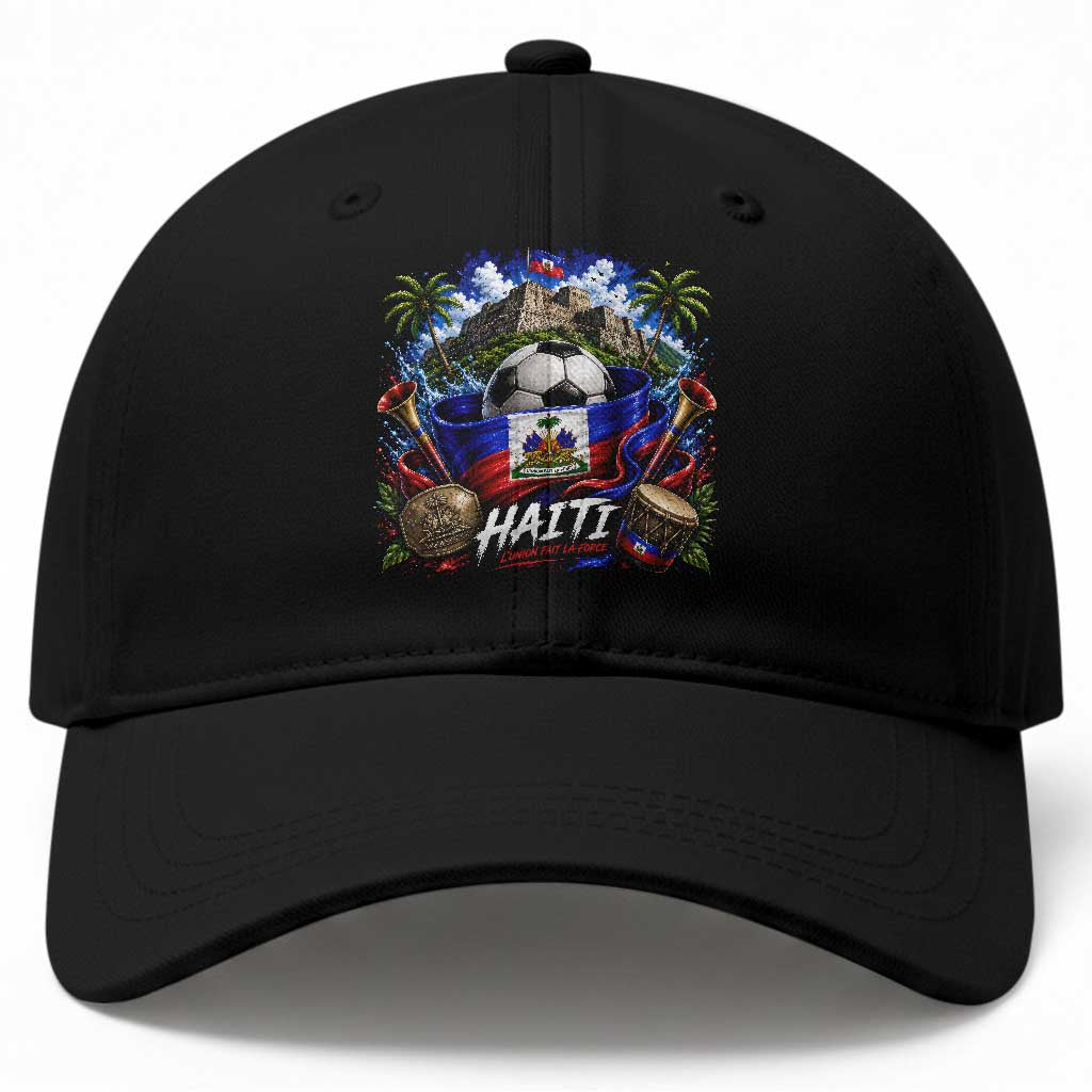 Haiti Soccer 2026 Baseball Cap Haitian Flag Caribbean Football Fan