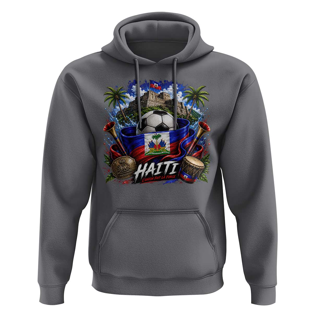 Haiti Soccer 2026 Hoodie Haitian Flag Caribbean Football Fan