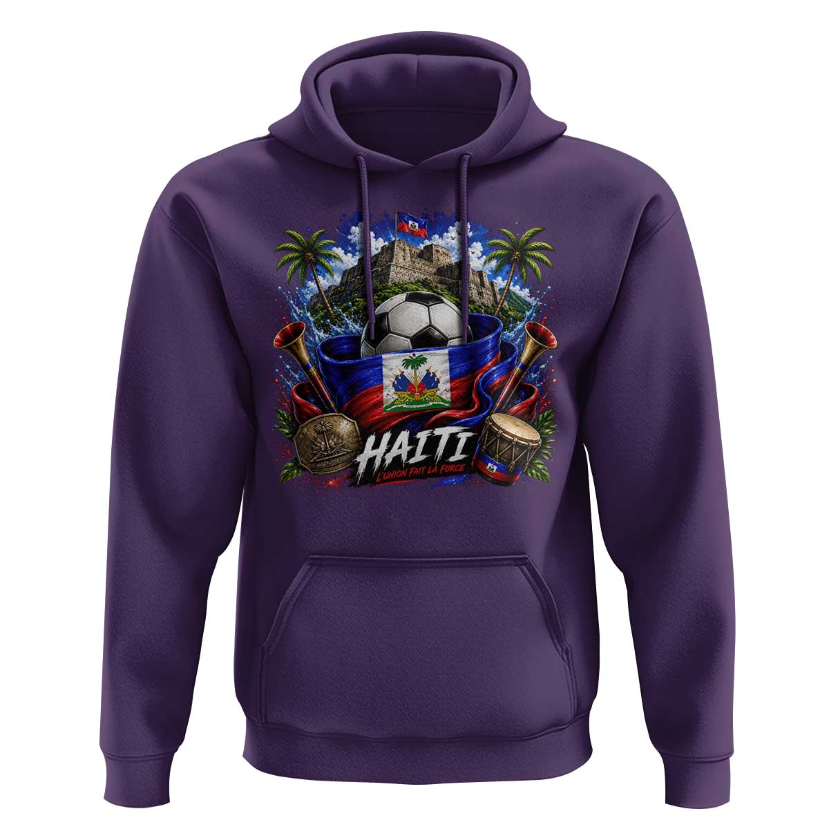 Haiti Soccer 2026 Hoodie Haitian Flag Caribbean Football Fan