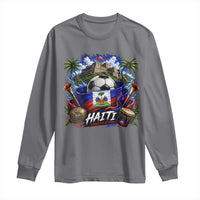 Haiti Soccer 2026 Long Sleeve Shirt Haitian Flag Caribbean Football Fan
