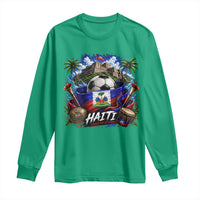 Haiti Soccer 2026 Long Sleeve Shirt Haitian Flag Caribbean Football Fan