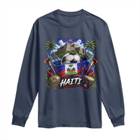 Haiti Soccer 2026 Long Sleeve Shirt Haitian Flag Caribbean Football Fan