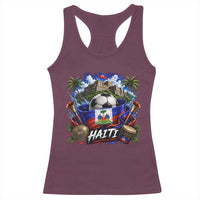 Haiti Soccer 2026 Racerback Tank Top Haitian Flag Caribbean Football Fan