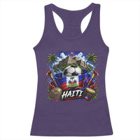 Haiti Soccer 2026 Racerback Tank Top Haitian Flag Caribbean Football Fan