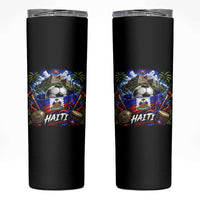 Haiti Soccer 2026 Skinny Tumbler Haitian Flag Caribbean Football Fan