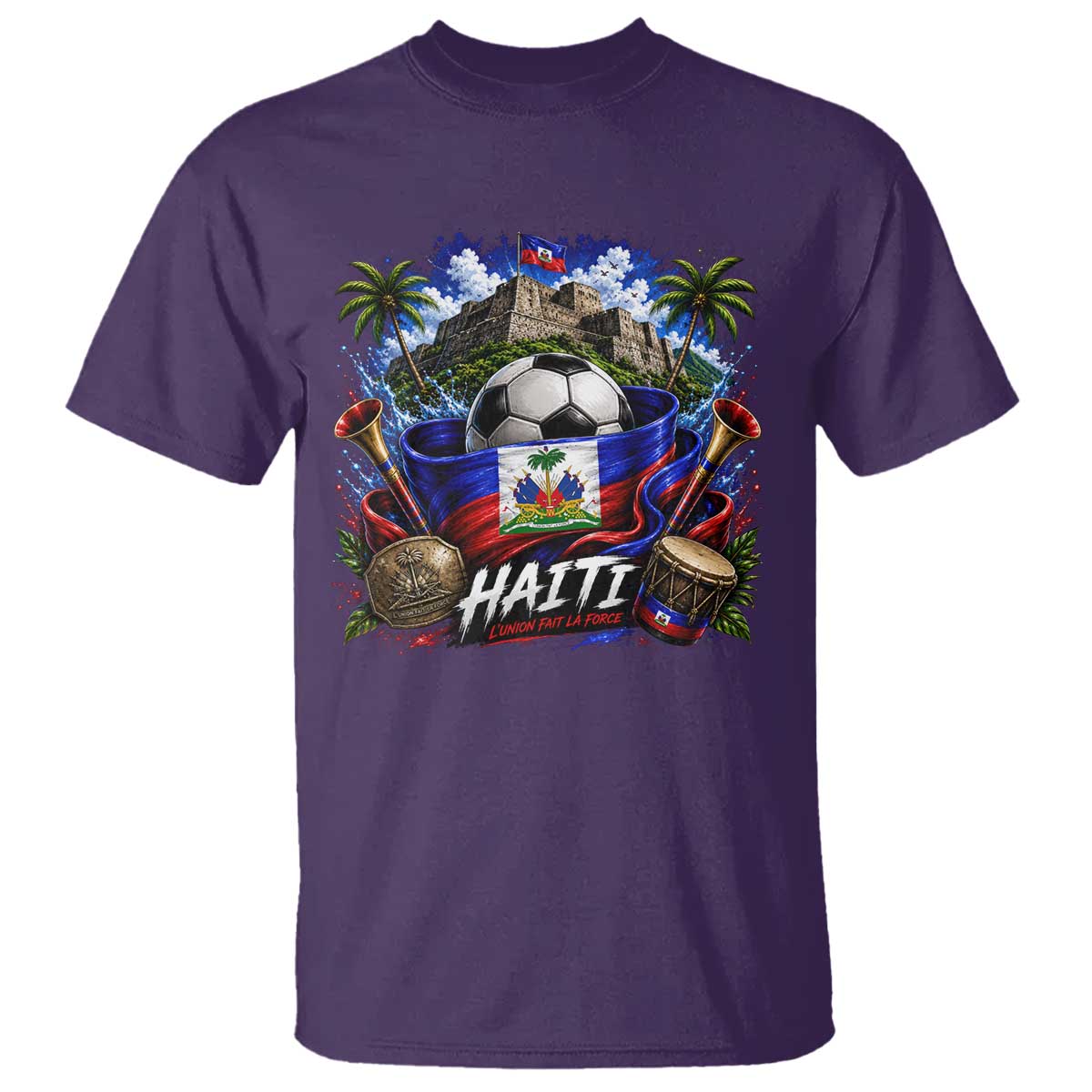 Haiti Soccer 2026 T Shirt Haitian Flag Caribbean Football Fan