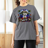 Haiti Soccer 2026 T Shirt For Women Haitian Flag Caribbean Football Fan