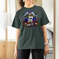 Haiti Soccer 2026 T Shirt For Women Haitian Flag Caribbean Football Fan