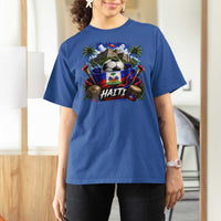 Haiti Soccer 2026 T Shirt For Women Haitian Flag Caribbean Football Fan