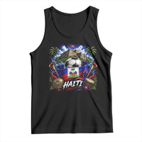 Haiti Soccer 2026 Tank Top Haitian Flag Caribbean Football Fan