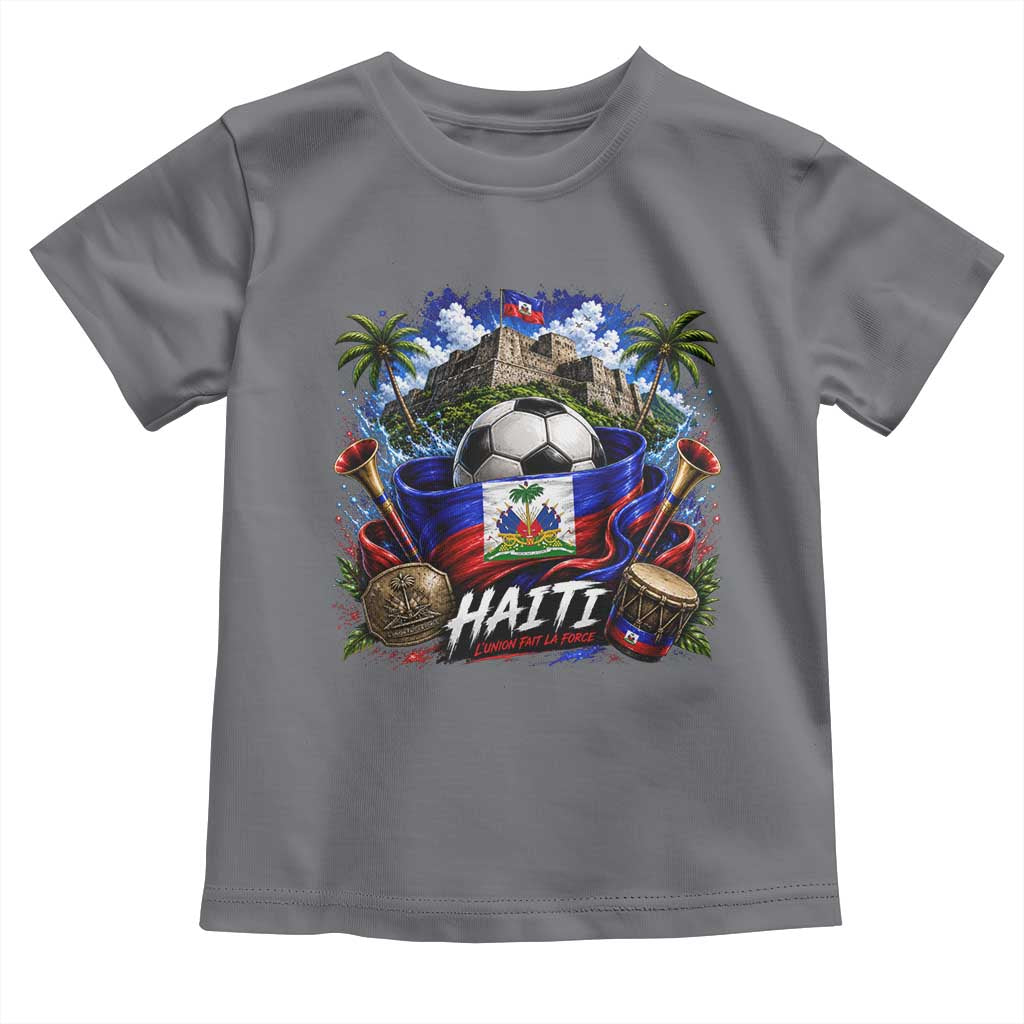 Haiti Soccer 2026 Toddler T Shirt Haitian Flag Caribbean Football Fan