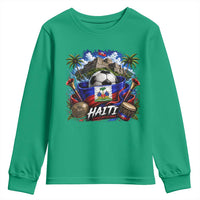 Haiti Soccer 2026 Youth Sweatshirt Haitian Flag Caribbean Football Fan