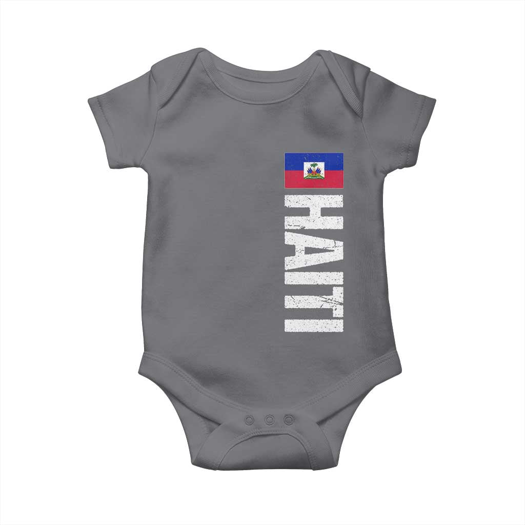 Vintage Haitian Flag Baby Onesie Proud Haitienne Haiti Independence 1804