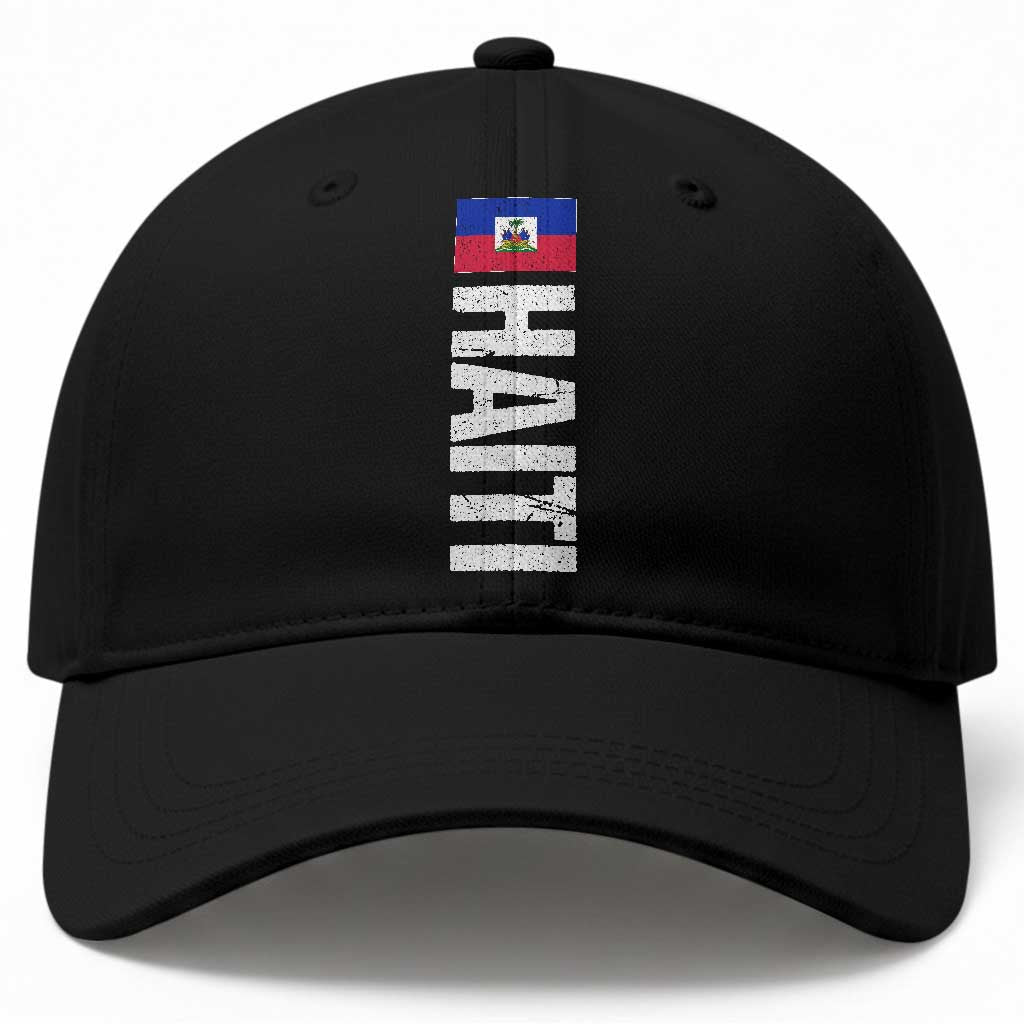 Vintage Haitian Flag Baseball Cap Proud Haitienne Haiti Independence 1804