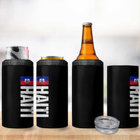 Vintage Haitian Flag 4 in 1 Can Cooler Tumbler Proud Haitienne Haiti Independence 1804