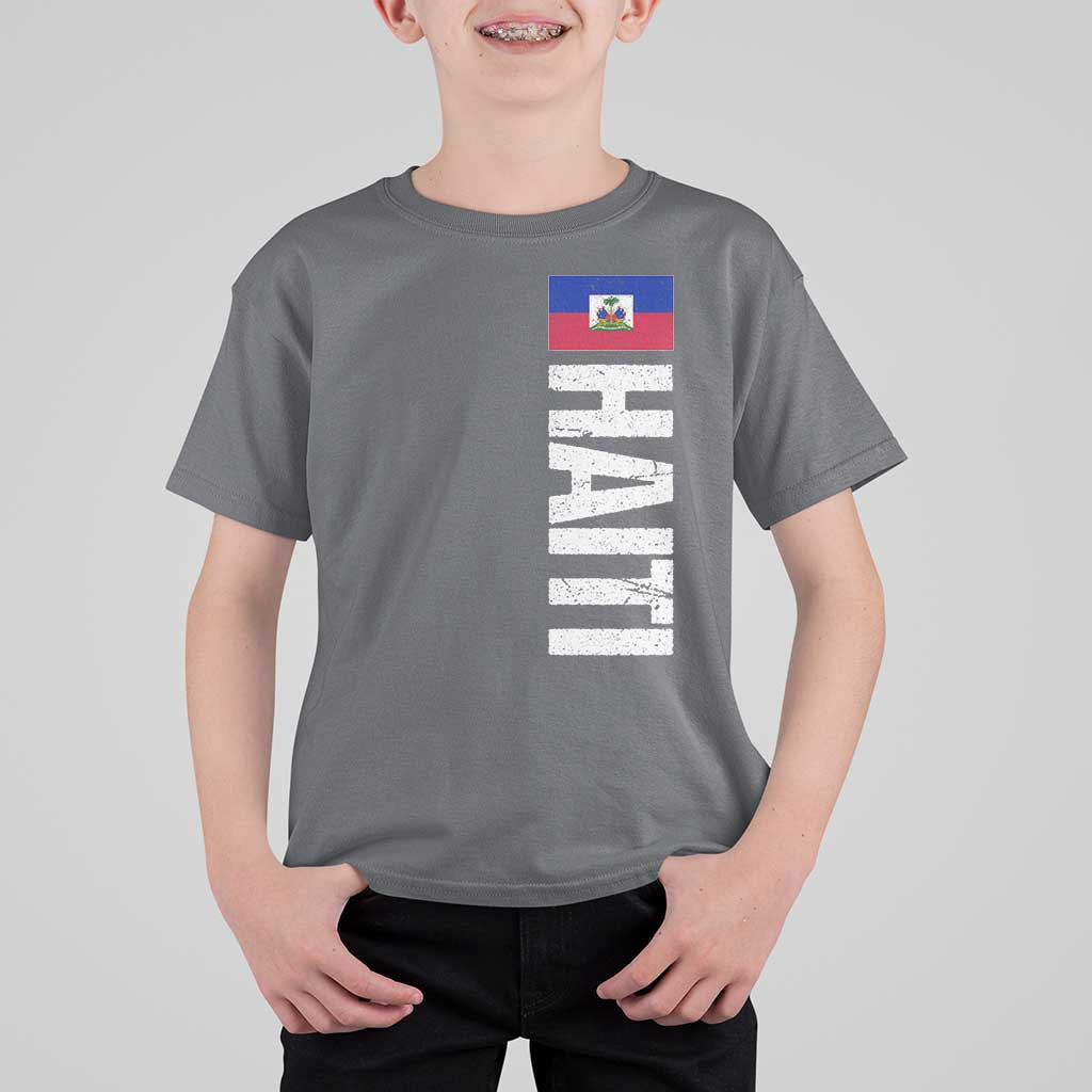 Vintage Haitian Flag T Shirt For Kid Proud Haitienne Haiti Independence 1804