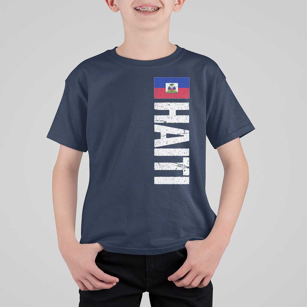 Vintage Haitian Flag T Shirt For Kid Proud Haitienne Haiti Independence 1804