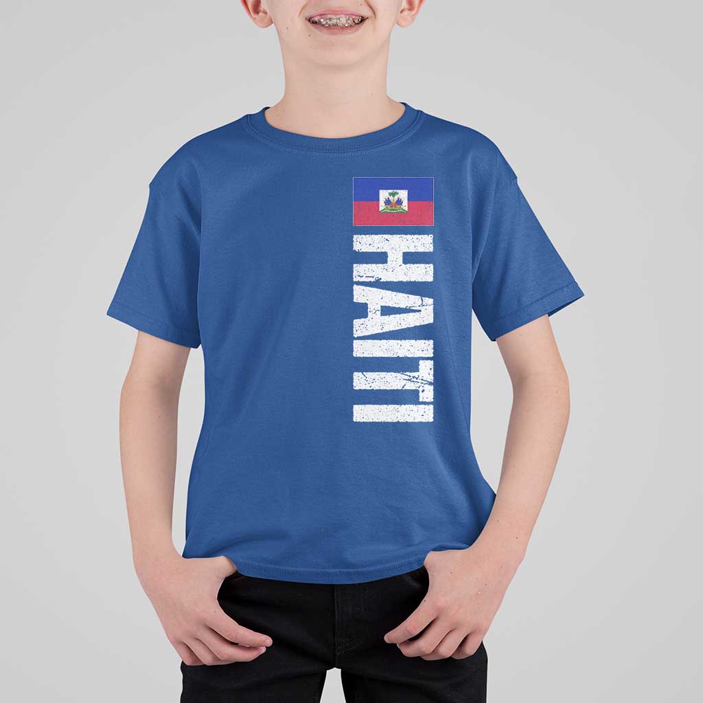 Vintage Haitian Flag T Shirt For Kid Proud Haitienne Haiti Independence 1804