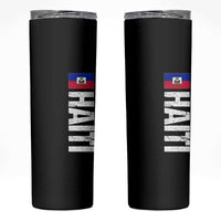 Vintage Haitian Flag Skinny Tumbler Proud Haitienne Haiti Independence 1804