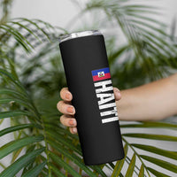 Vintage Haitian Flag Skinny Tumbler Proud Haitienne Haiti Independence 1804