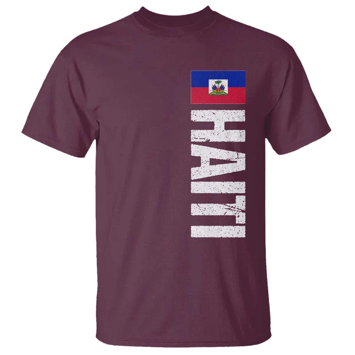 Vintage Haitian Flag T Shirt Proud Haitienne Haiti Independence 1804